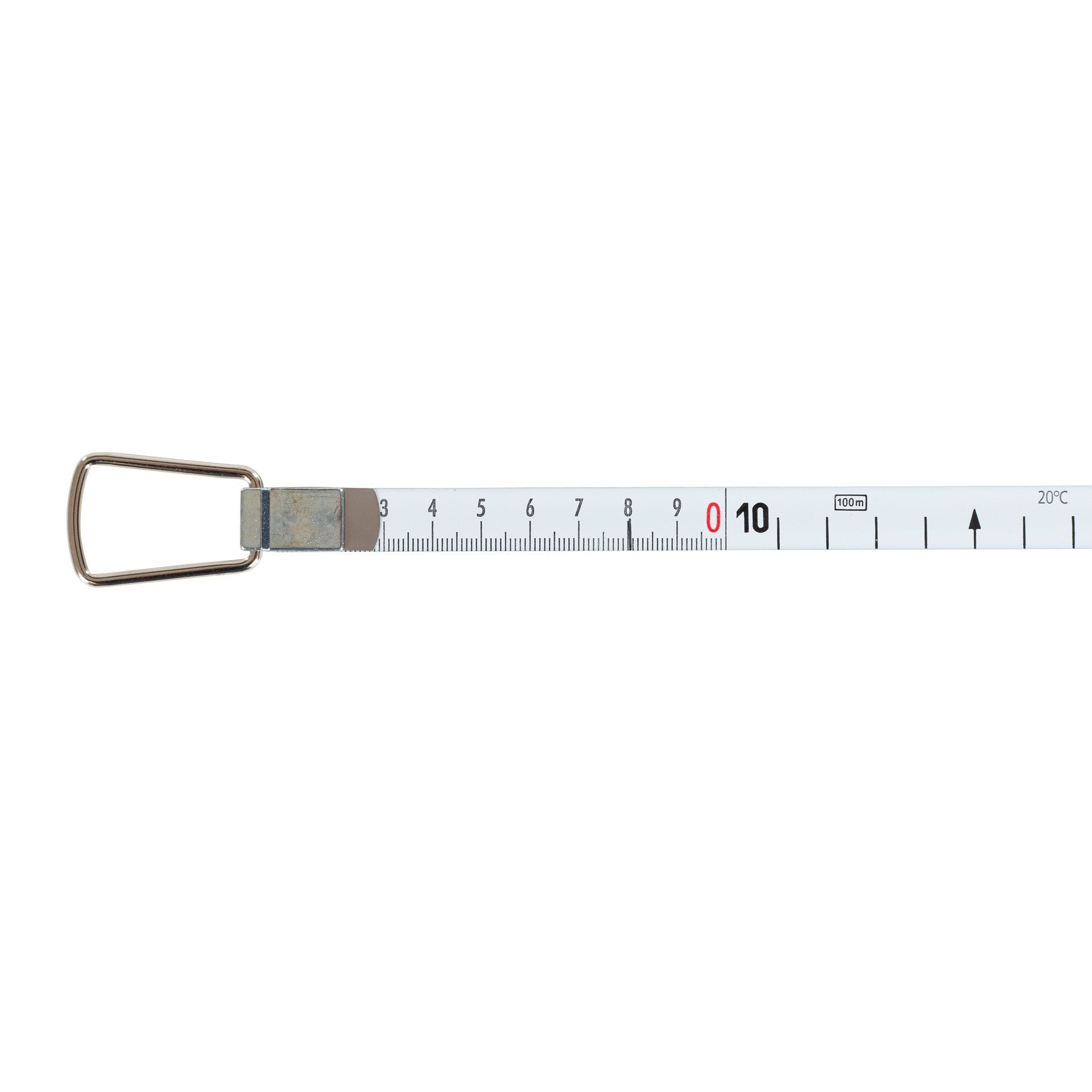 NESTLE Stahlbandmaß, 100 m, Anfang B, weißlackiert, V-Rahmen NESTLE Stahlbandmaß, 100 m, Anfang B, weißlackiert, V-Rahmen